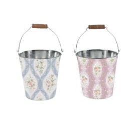 MACETERO METAL PEQ. C/ASA
 d14x14/22,5cm