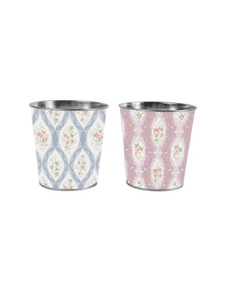 MACETERO METAL REDONDO. PEQ. d10x10cm