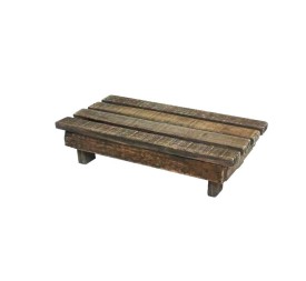 PEANA MADERA RECTANGULAR L 30x15x7 cm.