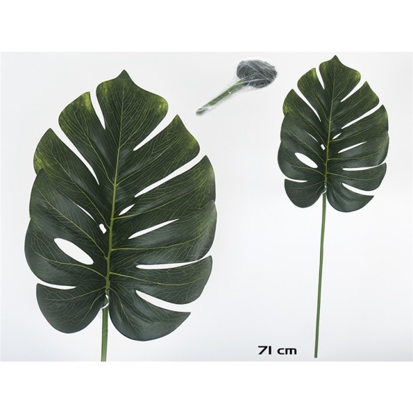 VARA HOJA MONSTERA-71 CM