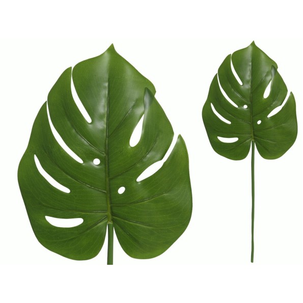 VARA HOJA MONSTERA-55 CM