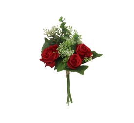 ATADO ROSAS-GYPSO X 6 -36 CM (ROJO)