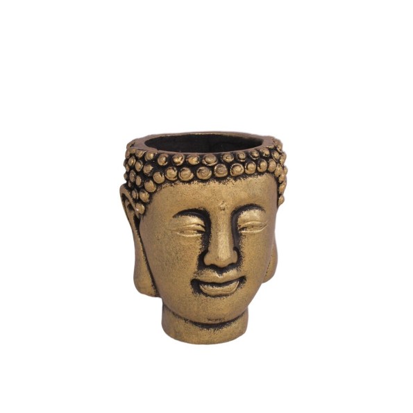 MACETERO BUDA ORO 10X8,8X8,5CM