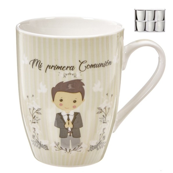 MUG 300 ml COMUNION CHICO BEIGE