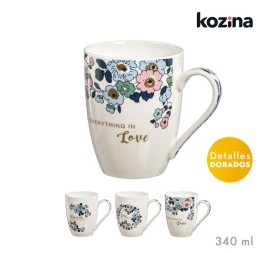 MUG 340 ML RAMO FLOR SURT/3