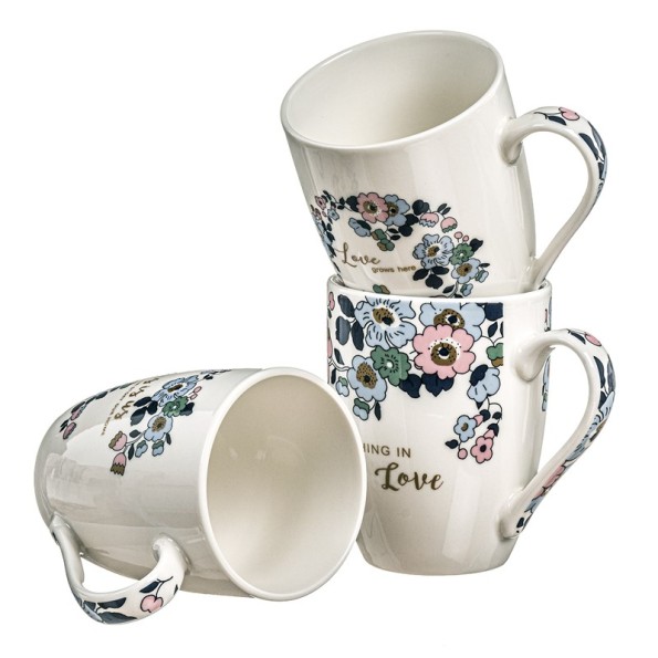 MUG 340 ML RAMO FLOR SURT/3