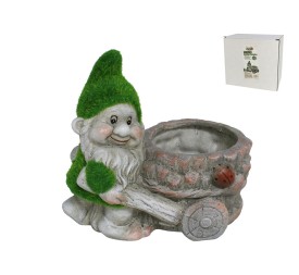 GNOMO MACETERO C/CARRETILLA 20X13X18 CM