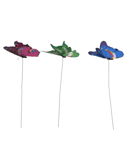 STICK MARIPOSAS JARDIN X3 49X18CM STICK MARIPOSAS JARDIN X3 49X18CM