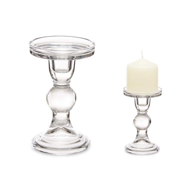 CANDELABRO CRISTAL BOLA M 14CM