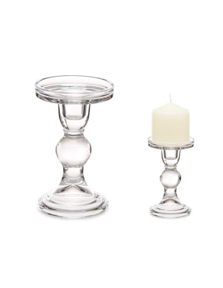 CANDELABRO CRISTAL BOLA M 14CM