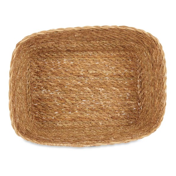 CESTO VEGETAL RECTANGULAR NATURAL 26CM