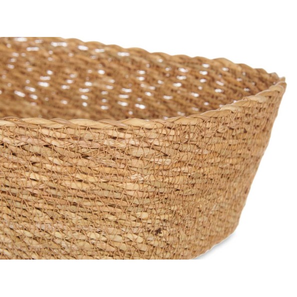 CESTO VEGETAL RECTANGULAR NATURAL 26CM