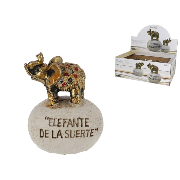 PIEDRA CON ELEFANTE DE LA SUERTE