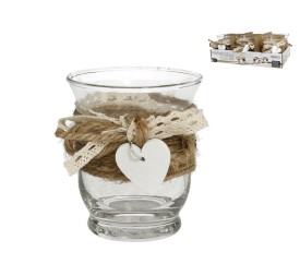 PORTAVELAS OLDIE 7.3X7.3X8.8 CRISTAL