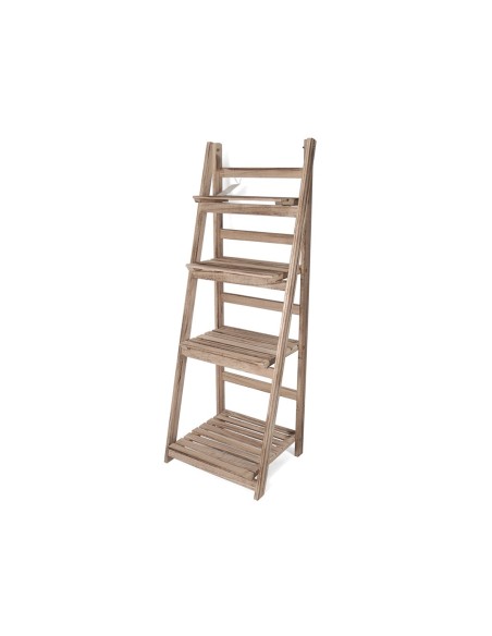 ESTANTE MADERA 4 BALDAS 112X41X34 NATURA