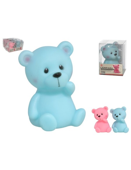 LAMPARA TEDDY 6.5X6,5X12CM 2 SURTIDOS