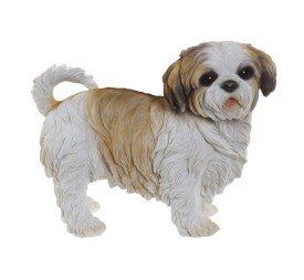 FIGURA RESINA 41X22X30 PERRO BLANCO
