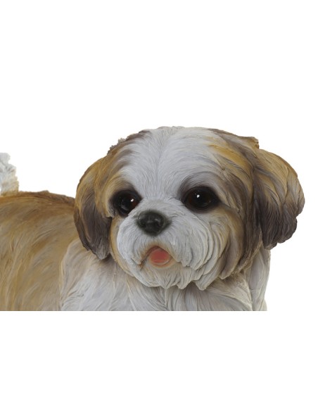 FIGURA RESINA 41X22X30 PERRO BLANCO