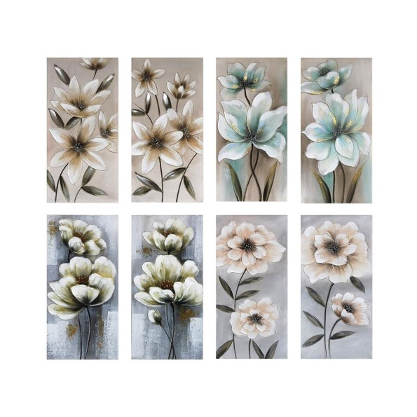 CUADRO FLOWERS 30X60X3CM 8 SURT.