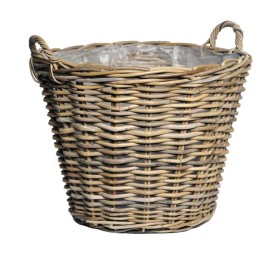CESTO MIMBRE NATURAL CON FORRO  D16.5H15