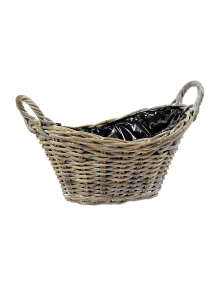 CESTO MIMBRE NATURAL CON FORRO  L37W31H20