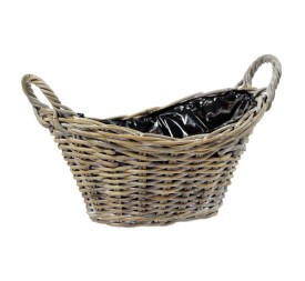 CESTO MIMBRE NATURAL CON FORRO  L31W26H17