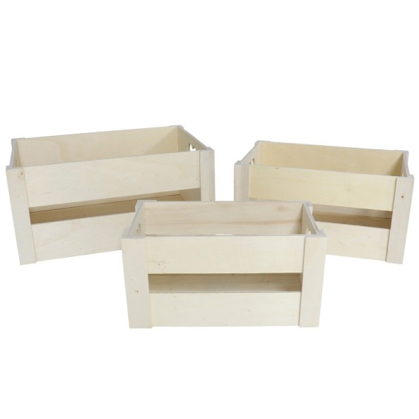 SET 3 CAJAS GARDEN NATURE - MADERA