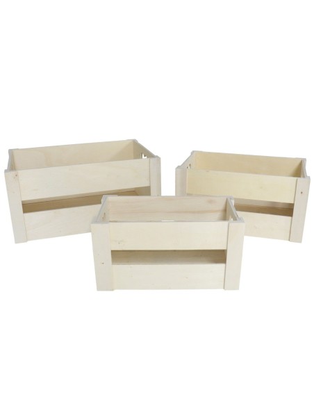 SET 3 CAJAS GARDEN NATURE - MADERA