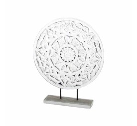 MANDALA C/SOPORTE REDONDA 29 CM - MADERA