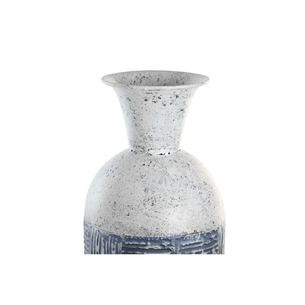 JARRON METAL 15X15X71 MOSAICO BICOLOR