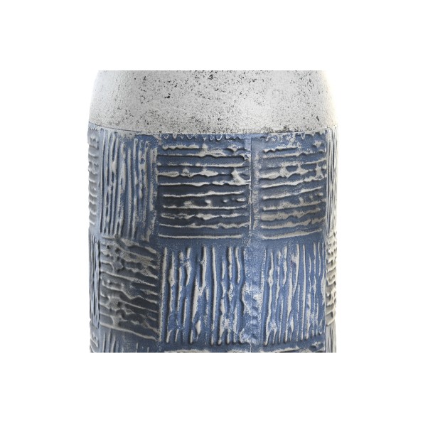 JARRON METAL 15X15X71 MOSAICO BICOLOR