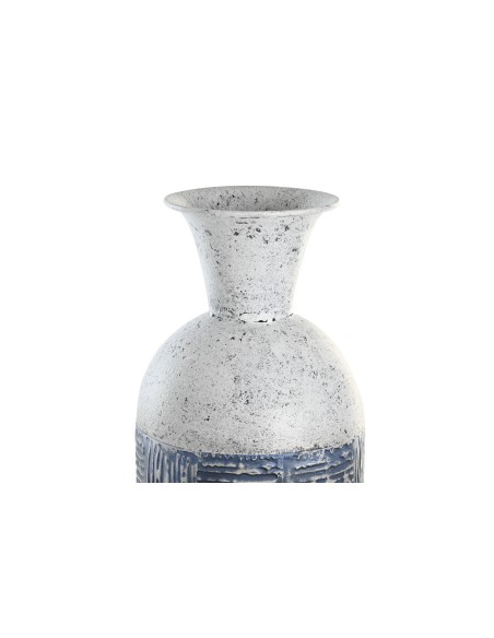 JARRON METAL 15X15X50 MOSAICO BICOLOR