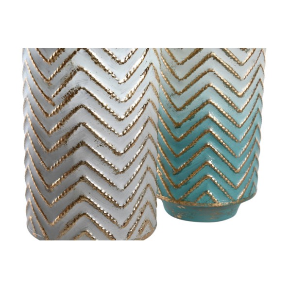 JARRON METAL 16X16X52 DORADO 2 SURT.