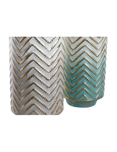 JARRON METAL 16X16X52 DORADO 2 SURT.