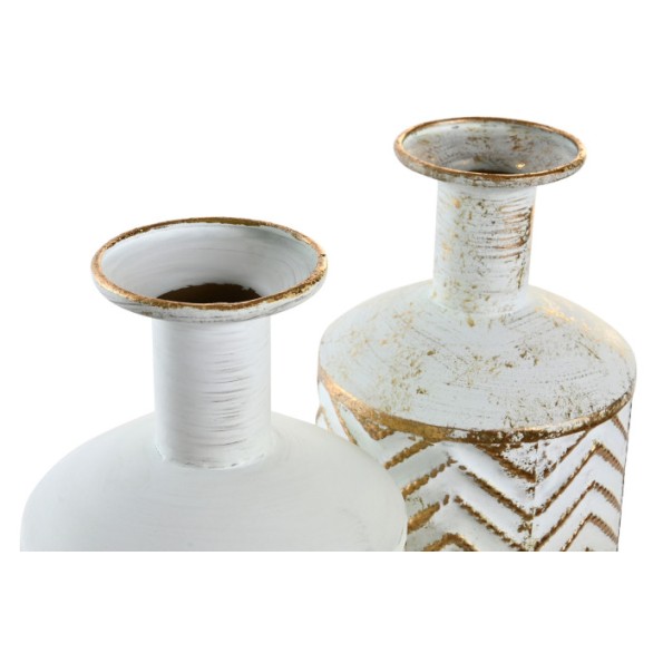 JARRON METAL 16X16X41 DORADO 2 SURT.