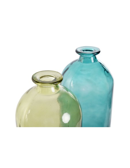 JARRON CRISTAL RECICLADO 14X14X43 2 SURT.