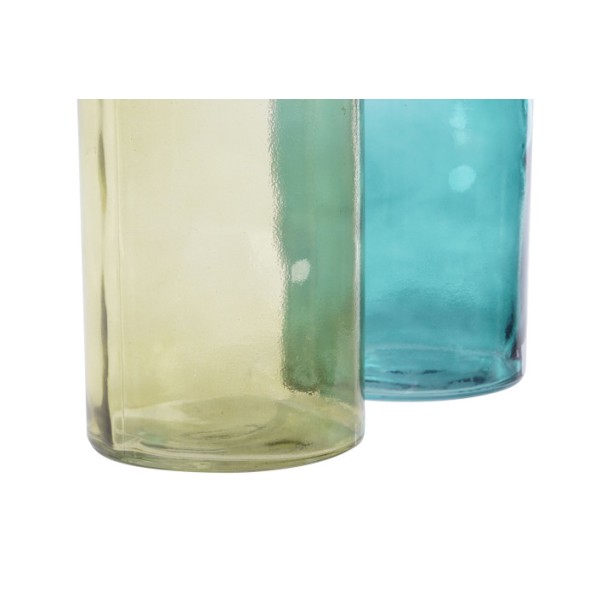 JARRON CRISTAL RECICLADO 14X14X43 2 SURT.