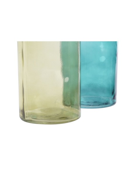 JARRON CRISTAL RECICLADO 14X14X43 2 SURT.