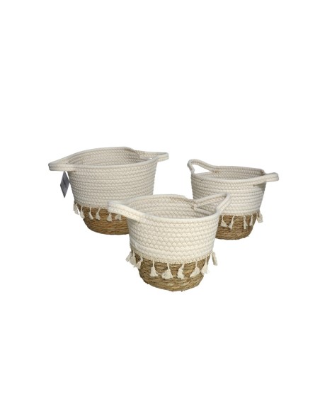 S/3 CESTAS LINARES 24x24x21CM