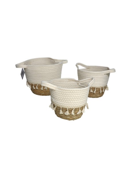 S/3 CESTAS LINARES 26x26x23CM