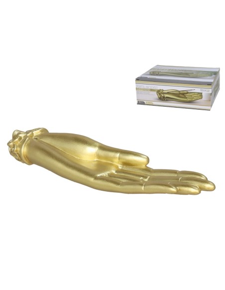 PORTA-INCENSO GOLD HAND 19,7X4,8X2,5CM