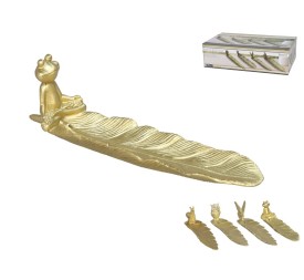 PORTA-INCIENSO GOLD ANIMAL 20,5X4,7X6CM 4 SURT.