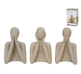 FIGURA DECORATIVA WOMAN SENSE 16,8CM GRIS 3STD