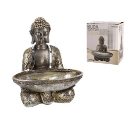 BUDA CON PLATO FUNSHI 18X13X22CM -MARRON