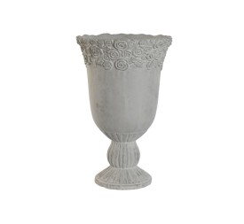 MACETERO CEMENTO 31X31X49 DESGASTADO BLANCO