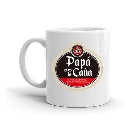 MUG CON MENSAJE PAPA ERES LA CAÑA