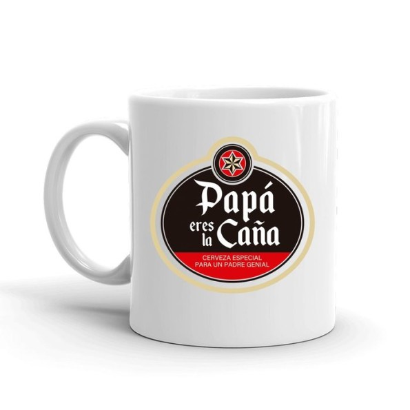 MUG CON MENSAJE PAPA ERES LA CAÑA