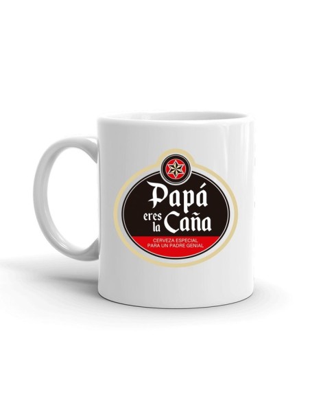 MUG CON MENSAJE PAPA ERES LA CAÑA