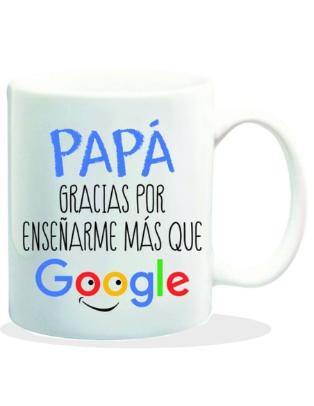 MUG CON MENSAJE PAPA GRACIAS POR ENSEÑARME