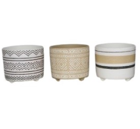MACETA DISEÑO ETNICO 2 12x12x10cm
